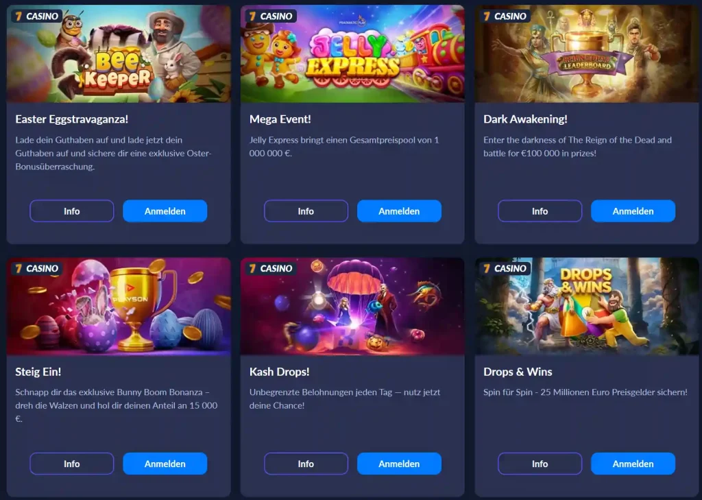 Bison Casino Promotionen mit Events wie Drops Wins Kash Drops und Bonusaktionen Übersicht